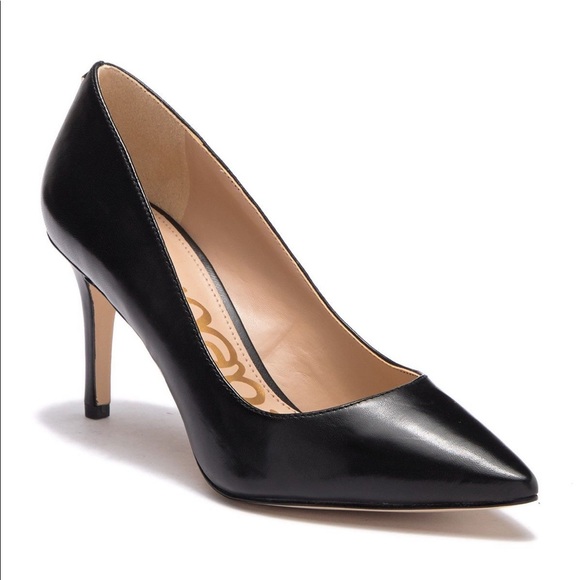 Sam Edelman Tristan Black Leather Pumps 